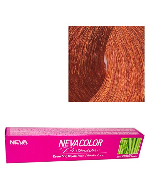 Neva Color Tüp Saç Boyası 8.444 Açık Kumral Çok Yoğun Bakır X 2 Adet + Sıvı Oksidan 2 Adet