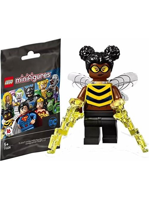 Lego Minifigür - Dc Super Heroes - 71026 - Bumblebee Minifigür Yaratıcı Bloklar 5 Parça Plastik Figür