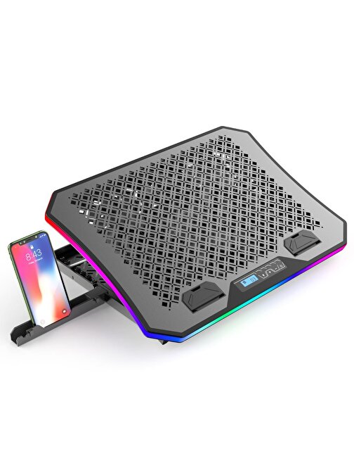 Bix BX-CP02G RGB Aydınlatmalı Gaming Notebook Soğutucu