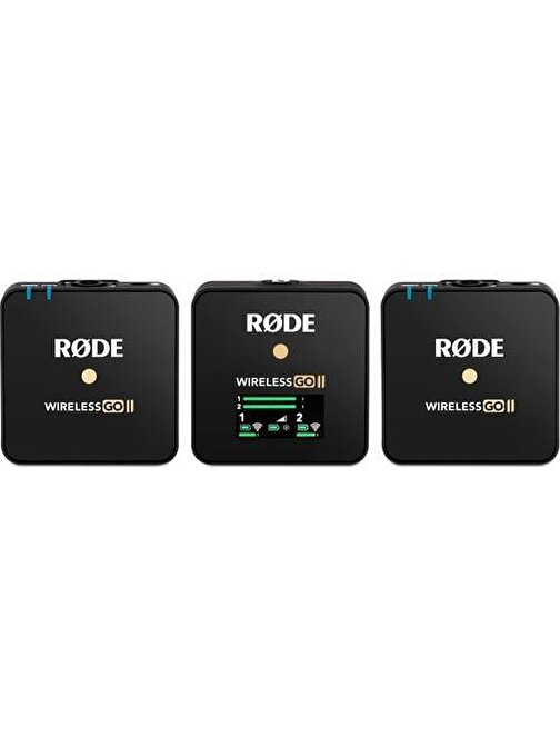 Rode Wireless Go II USB Kablosuz Yaka Mikrofonu 3'lü Siyah