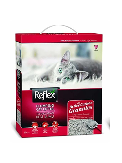 Reflex Granül Aktif Karbonlu Topaklanan Kedi Kumu 2X10 Lt