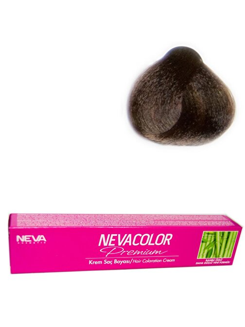 Neva Color Tüp Saç Boyası 7.71 Kumral Küllü Kahve X 3 Adet + Sıvı Oksidan 3 Adet