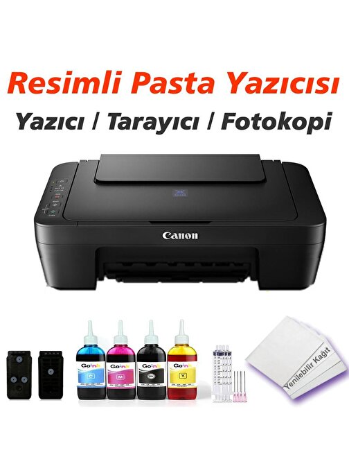 Baskistan Resimli Pasta Yazıcı / Tarayıcı / Fotokopi