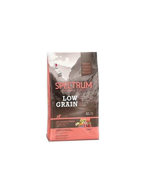 Spectrum Low Grain Kuzu Etli&Yaban Mersinli Mini Ve Küçük Irk Yavru Köpek Maması 2.5 Kg