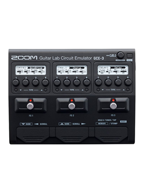 Zoom GCE-3 Guitar Lab Circuit Emulator USB Pedal Ses Kartı