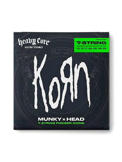Jim Dunlop KRHCN1065-7 Korn Heavy Core Takım Elektro Gitar Teli (10/65 - 7/s)
