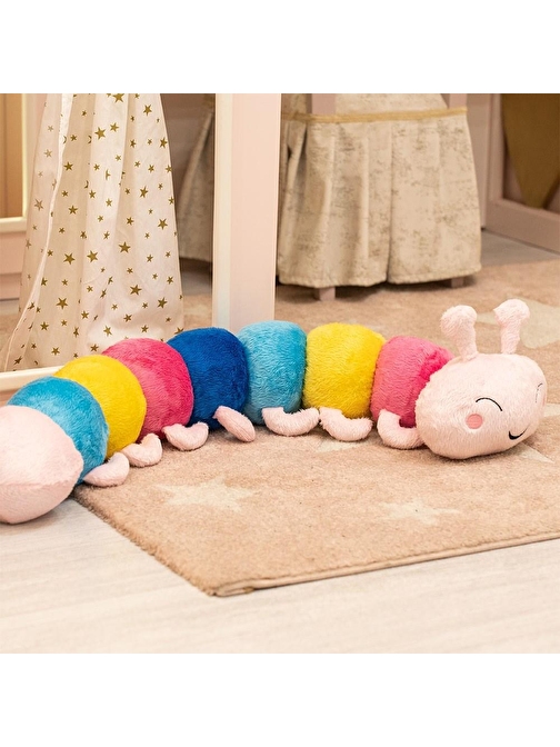 My Friend Toys 80 Cm Renkli Tırtıl Peluş Oyuncak