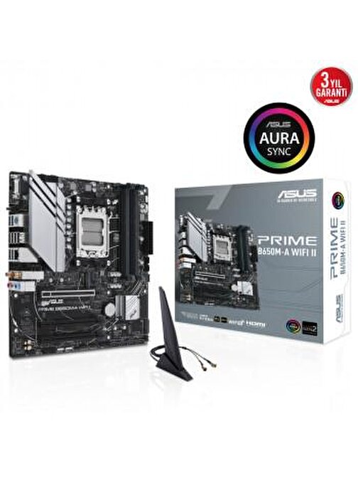 Asus Prime H61 AM5 DDR5 6400 mhz mATX Masaüstü Bilgisayar AMD Uyumlu Anakart