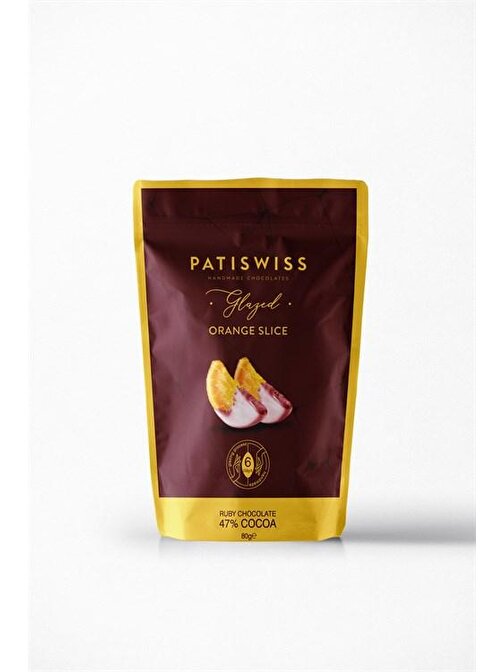 Patiswiss Glazed Ruby Çikolatalı Portakal Dilimi