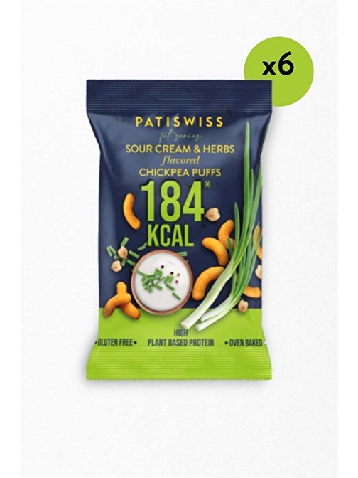 Patiswiss Ekşi Krema Ve Baharat Aromalı Nohut Cips Seti 6 Adet