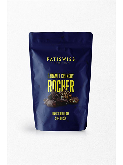 Patiswiss Rocher Bitter Çikolatalı Mısır Gevrekli Ve Tuzlu Karamelli 80 gr
