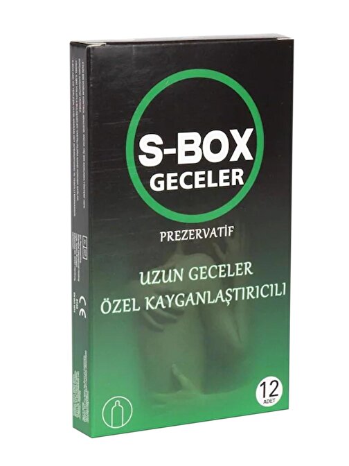 S Box Rezervuar Uçlu Lateks Kayganlaştırıcılı Ekstra Kayganlaştırıcılı Normal Kalınlık Prezervatif