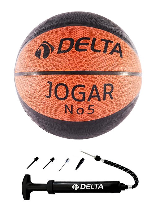 Delta Jogar 5 Numara Dura-Strong Basketbol Topu + Top Pompası