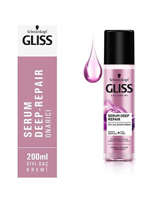 Gliss Serum Deep Repair Sıvı Saç Bakım Kremi 200 ml