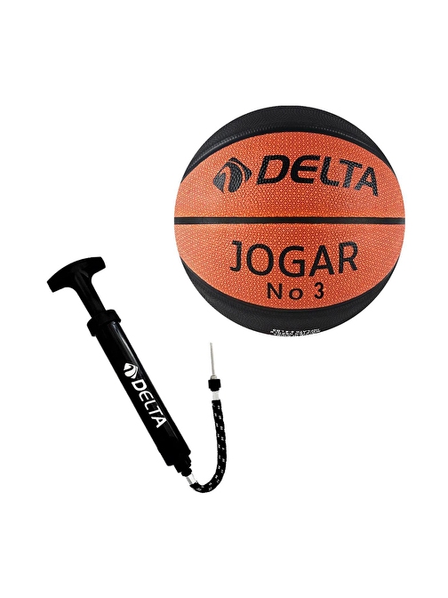 Delta Jogar 3 Numara Dura-Strong Basketbol Topu + Top Pompası