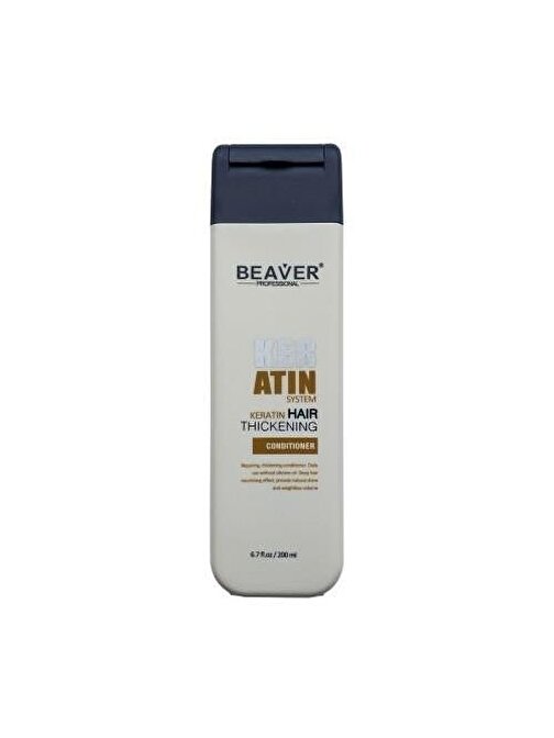 Beaver Beaver- Keratin Hair Thickening Güçlendirici Durulanan Sıvı Saç Kremi 200 ml