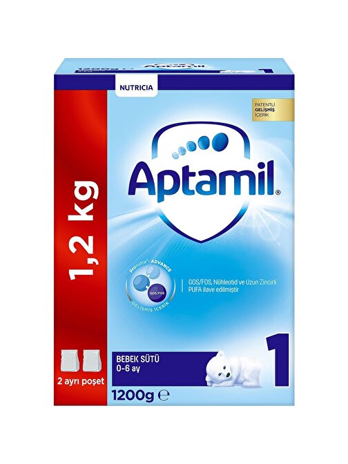 Aptamil 1 0-6 Ay 1200 gr Bebek Devam Sütü