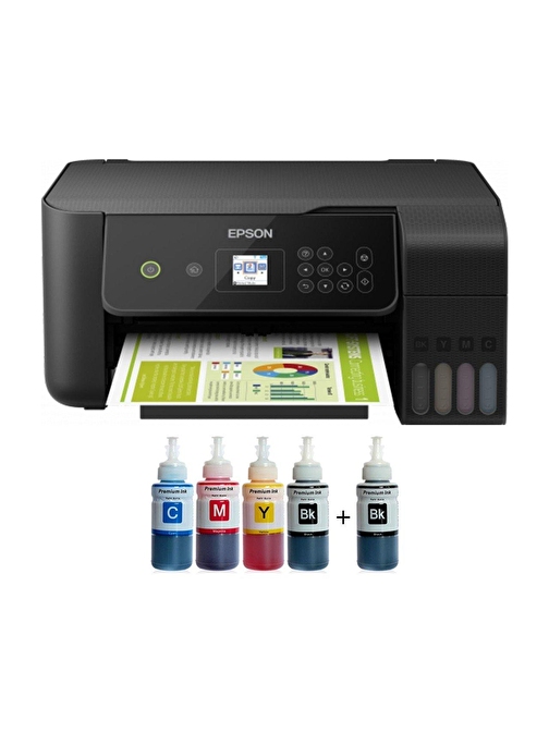 Epson Tanklı L3260 Photoink Mürekkepli Tanklı Yazıcı (1 Siyah Mürekkep Hediyeli)