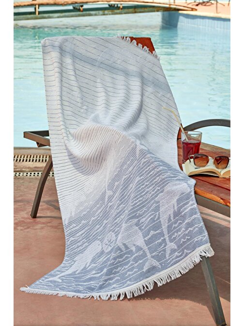 Zeynep Tekstil Dolphin Ultra Soft Plaj Havlusu 75 x 150 cm Pembe