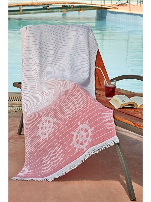 Zeynep Tekstil Marine Ultra Soft Plaj Havlusu 75 x 150 cm Pembe