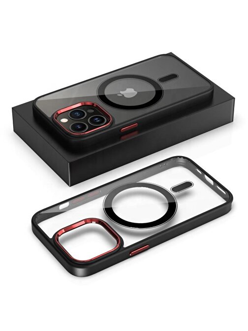 Joyroom İphone 12 Pro Max Magsafe Leon Çerçeveli Cep Telefonu Kılıfı