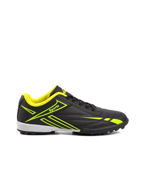 Ayakmod 125 Siyah-Neon Sarı Unisex Halı Saha Ayakkabısı 38