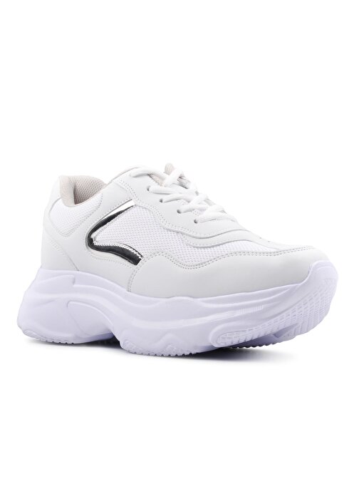 Bestof Bst-053 (Yaz) Beyaz-Beyaz Kadın Spor Ayakkabı