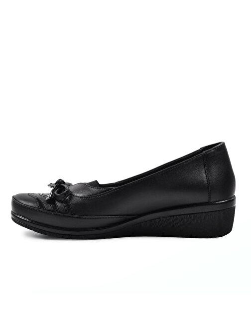 Legend 162 Siyah Topuk Jel Destekli Kadın Ayakkabı