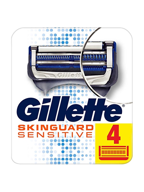 Gillette Skinguard Yedek Tıraş Bıçağı 4'lü