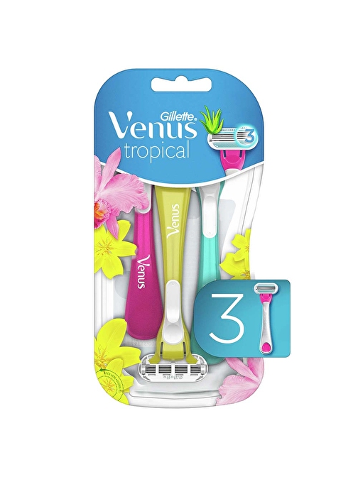 Gillette Venus Tropical Kullan At Tıraş Bıçağı 3Lü