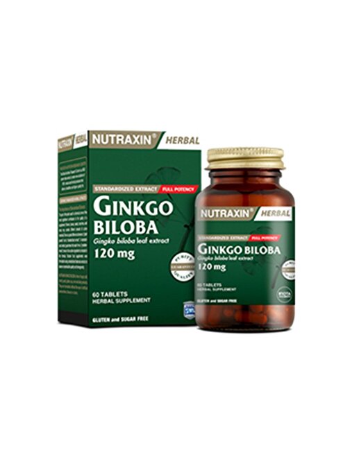 Nutraxin Ginkgo Biloba 120 Mg 60 Tablet