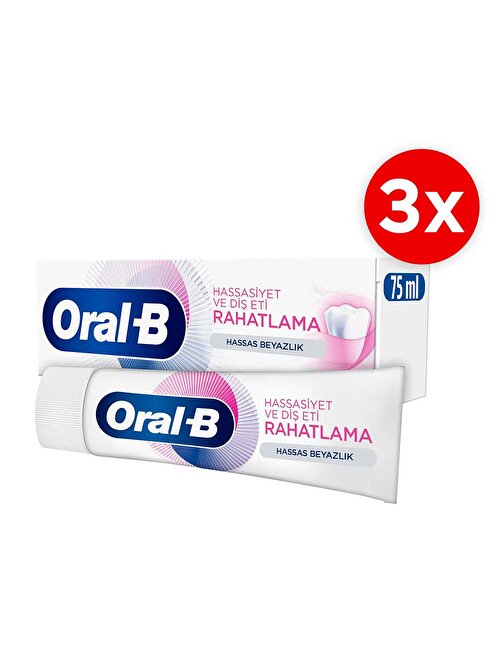 Oral-B Prof Hassasıyet & Diş Eti Hassas Beyazlık Diş Macunu 75 ml x3