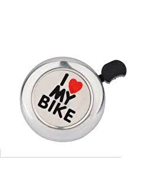 Pozitif I Love My Bike Krom Retro Bisiklet Zili