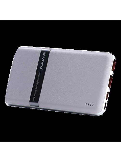 Sword SW-10F40 10000 mAh Micro USB & Type-C Kablolu Powerbank Rose