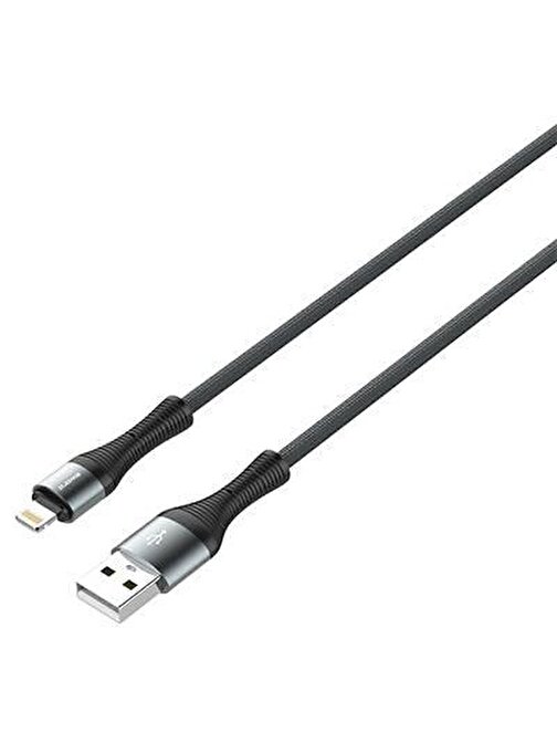 Sword Sw-a211 2m 2.4a IOS Cable Hızlı Sarj Koyu Gri