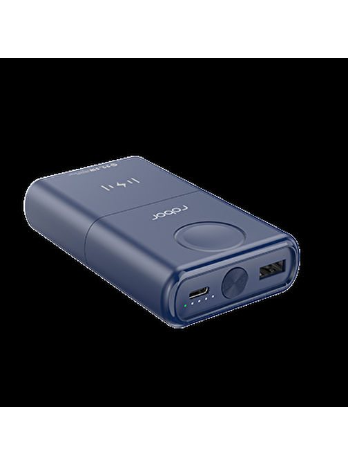 Robor R722 10000 mAh 22.5W USB & Type-C Kablolu Powerbank Mavi