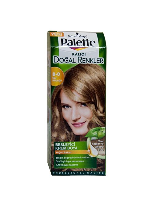 Palette Natural Saç Boyası 8.0 Bal Köpüğü X 3 Adet