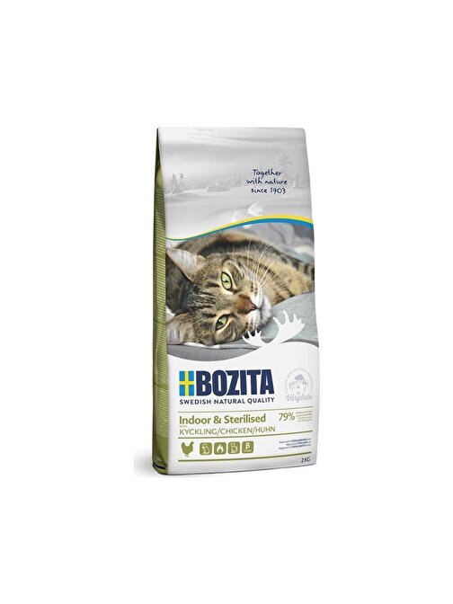 Bozita Indoor Sterilized Tahılsız Tavuklu Kedi Maması 2 Kg