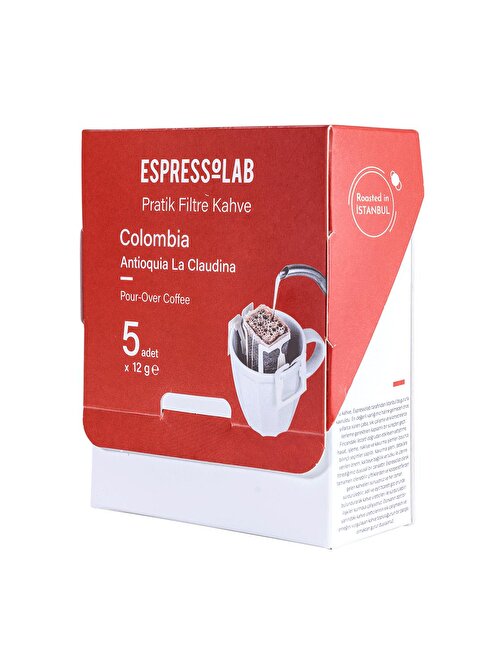 Espressolab Pratik Colombia Antioquia La Claudina Filtre Kahve 5 Adet