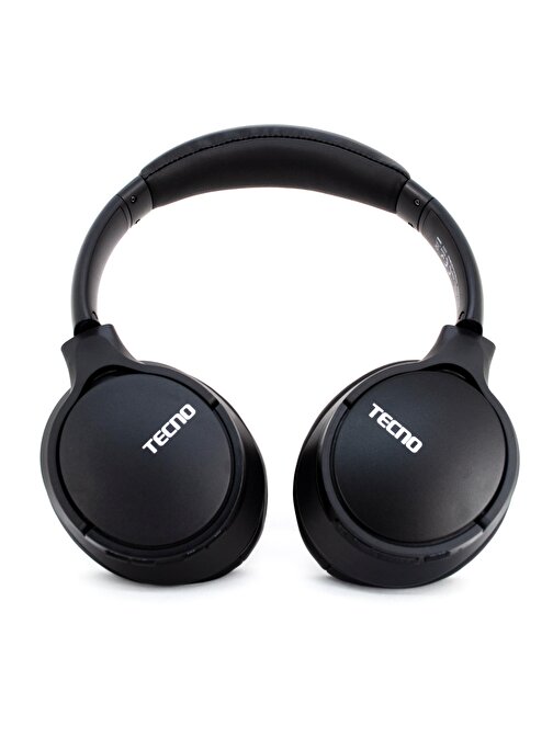 Tecno Camon 15 Nightingale Kablosuz Silikonlu Kulak Üstü Bluetooth Kulaklık Siyah