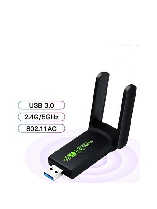 Torima 1300 Mbps 2.4-5 Ghz Dual Band USB Adapter Wireless