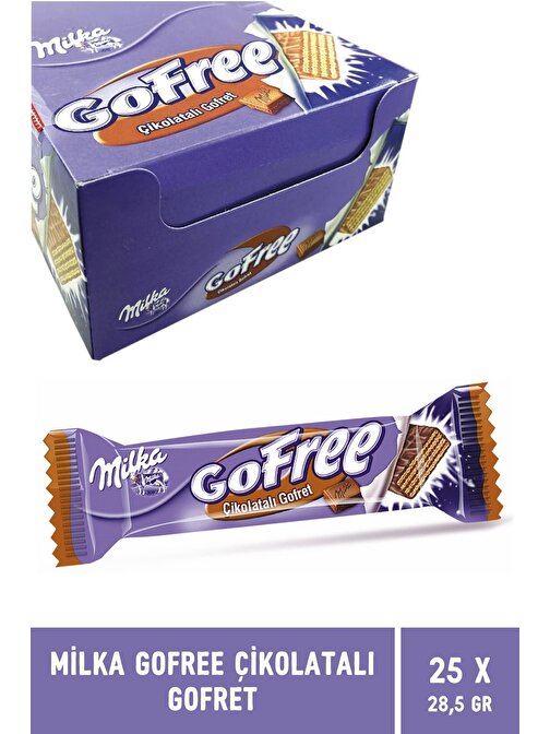 Milka Gofree Çikolatalı Gofret 28 gr x 25 Adet