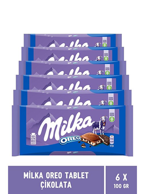 Milka Oreo Tablet 100 gr x 6 Adet