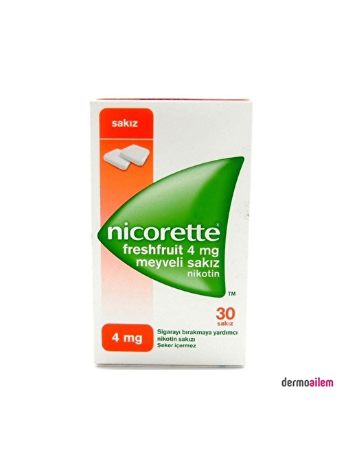 Nicorette Fresh Meyve 4 Mg 30 Lu Sakız Nikotin