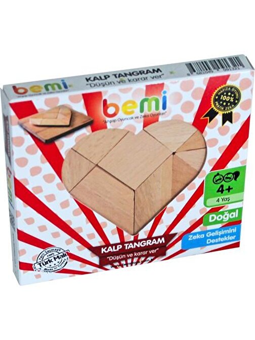 Bemi Kalp Tangram 5 - 7 Yaş