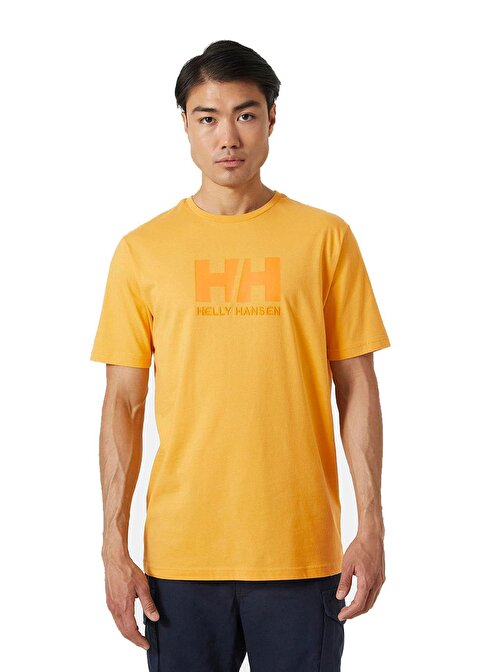 Helly Hansen - Hh Logo Erkek T-Shirt Hha.33979-364 Hardal M
