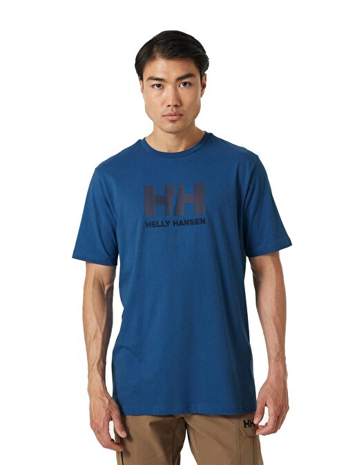 Helly Hansen - Hh Logo Erkek T-Shirt Hha.33979-636 Mavi S