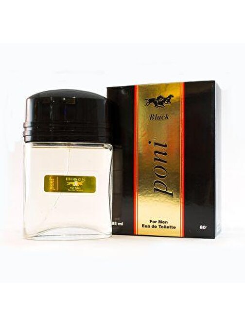 Poni Parfum Black Aromatik Erkek Parfüm 85 ml x 2 Adet