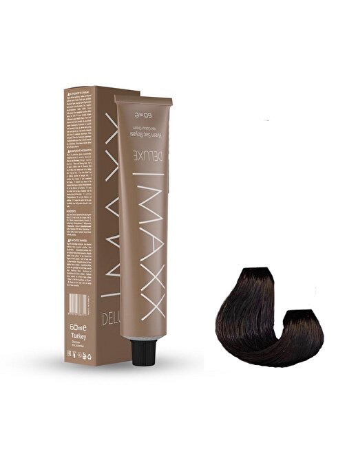 Maxx Deluxe Tüp Saç Boyası 5.0 Açık Kahve 60 ml X 4 Adet