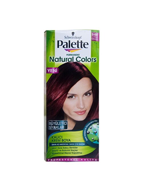 Palette Natural Saç Boyası 3.68 Kızıl Çikolata X 3 Adet